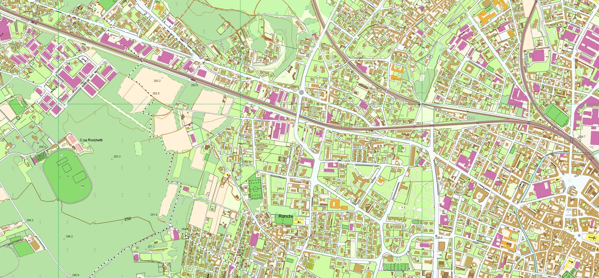 sfondo database topografico